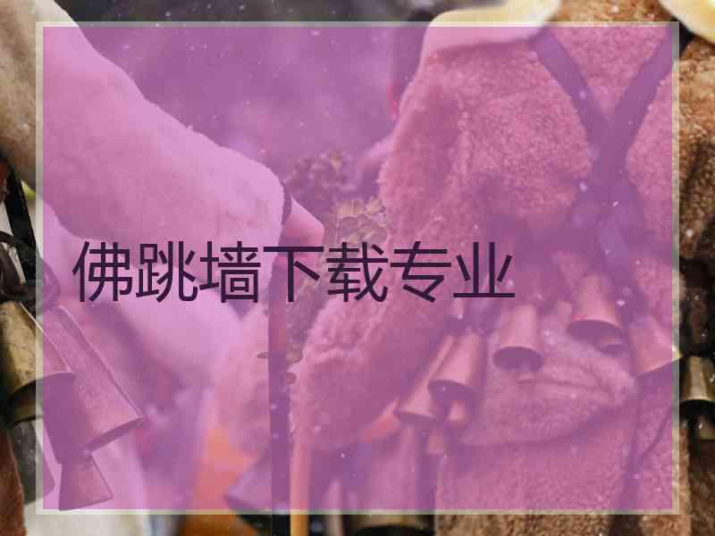 佛跳墙下载专业