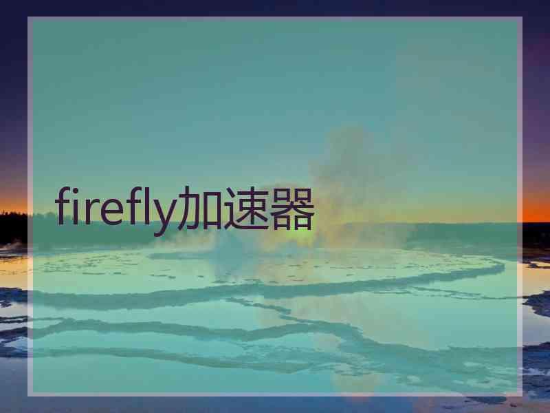 firefly加速器