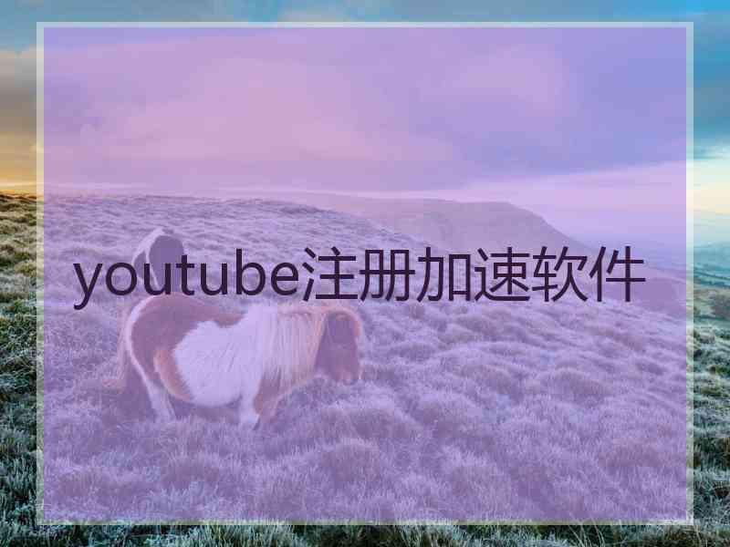 youtube注册加速软件