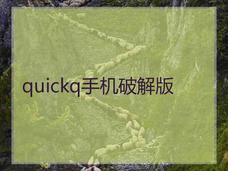 quickq手机破解版